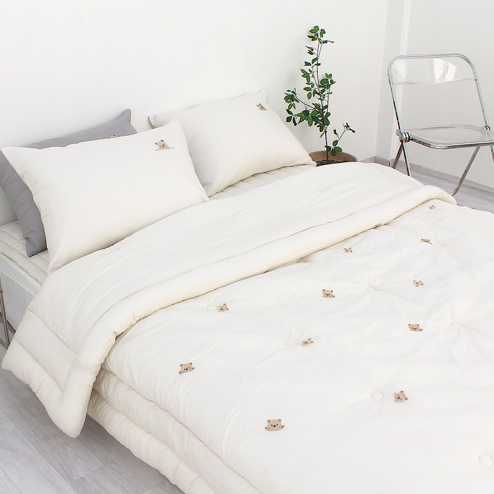 韓國 刺繡表情小熊莫代爾【SM412】