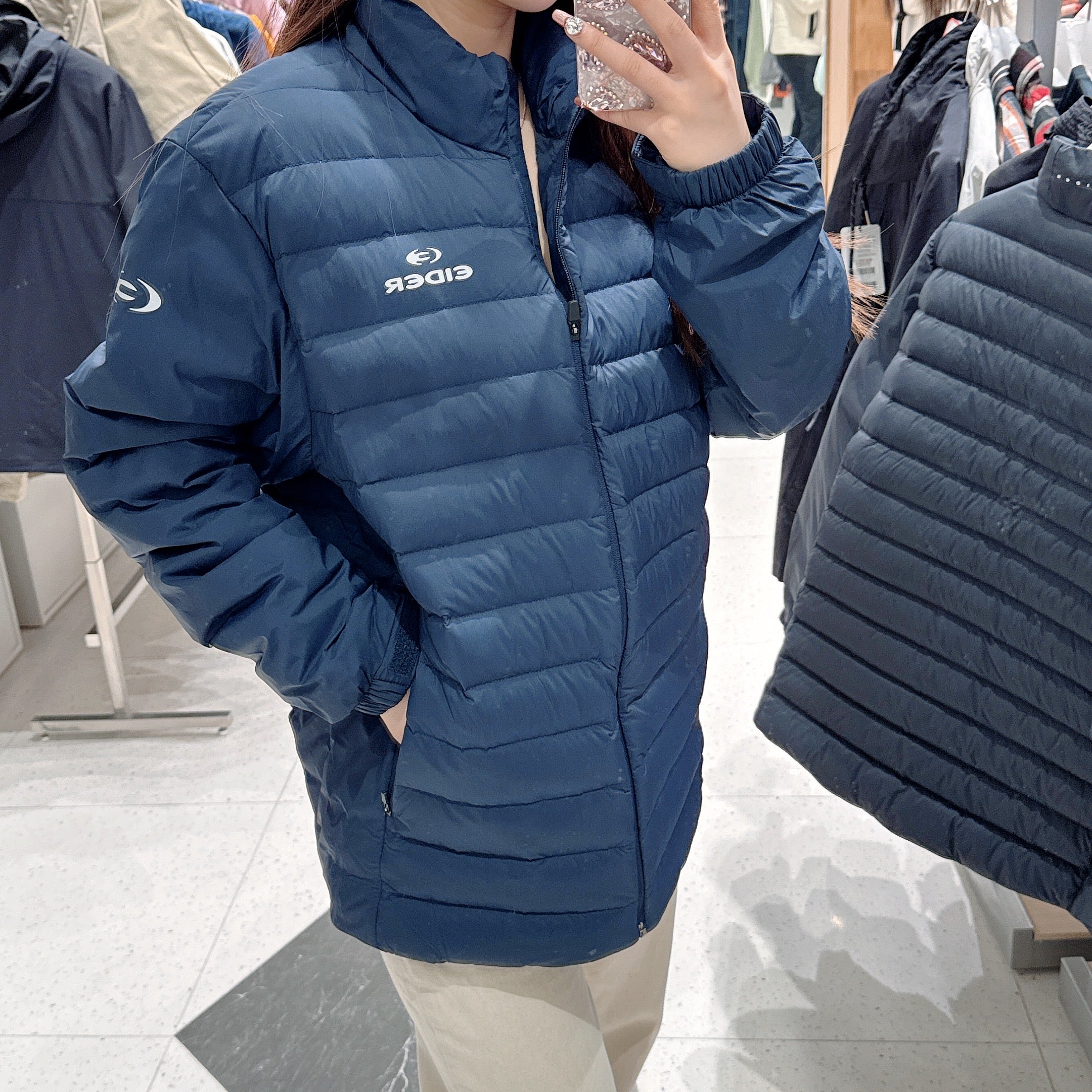 韓國 Eider POP ON Quilting Slim Down Jacket 【ER167】