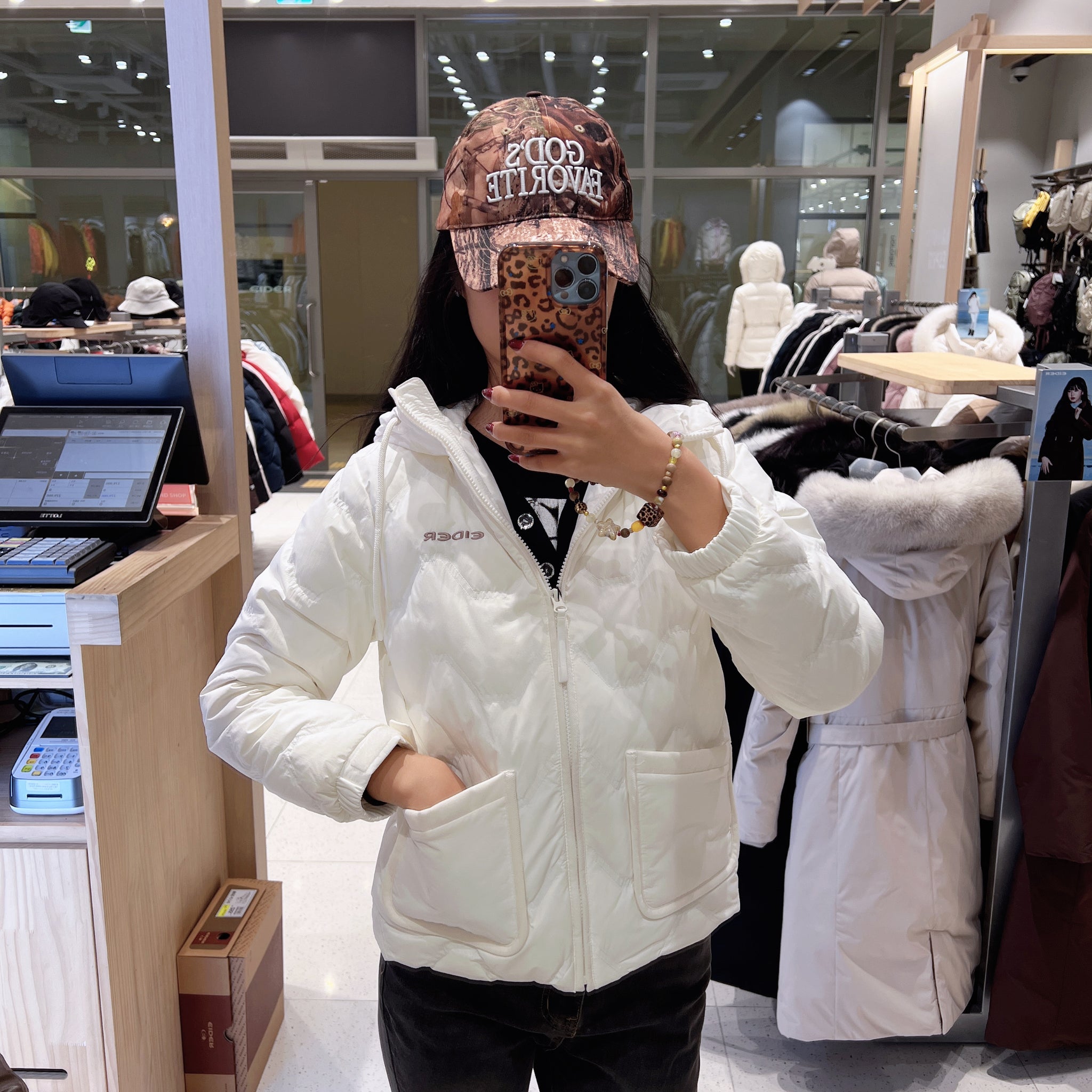 韓國 Eider Women's Slim Hoodie Blend Down Jacket (鵝絨)【ER086】