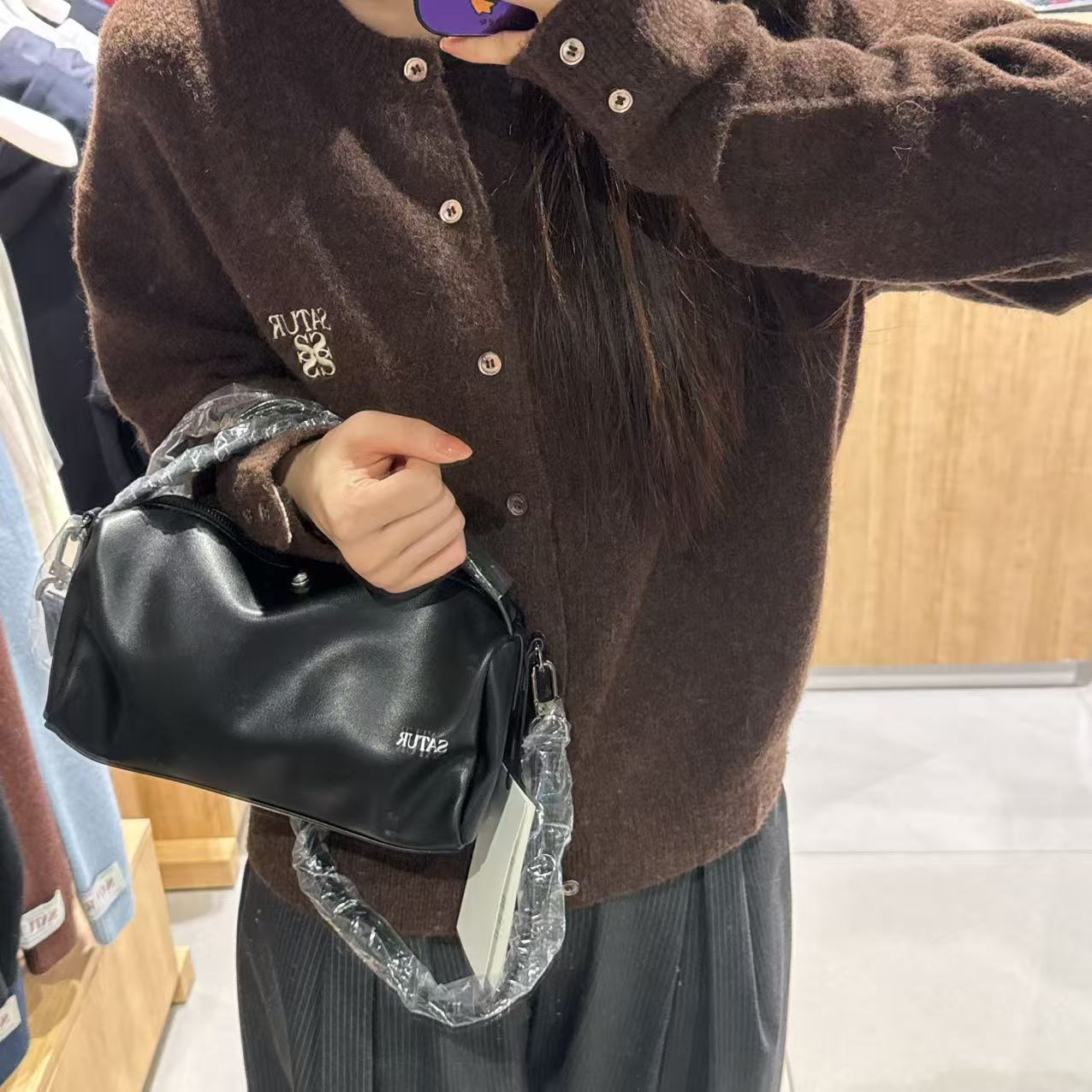 韓國 Satur Verona Small Square Bag【SR183】