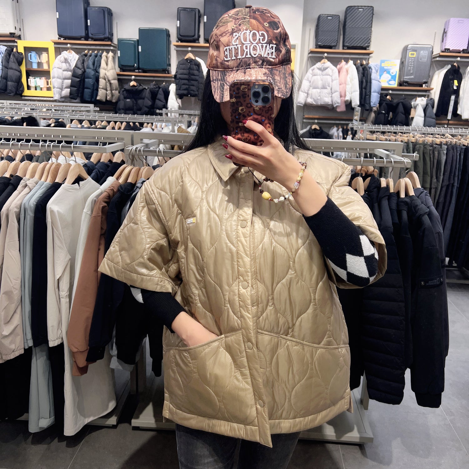 韓國 National Geographic NRN Lightweight Quilted Short Sleeve Shirt【NG228】