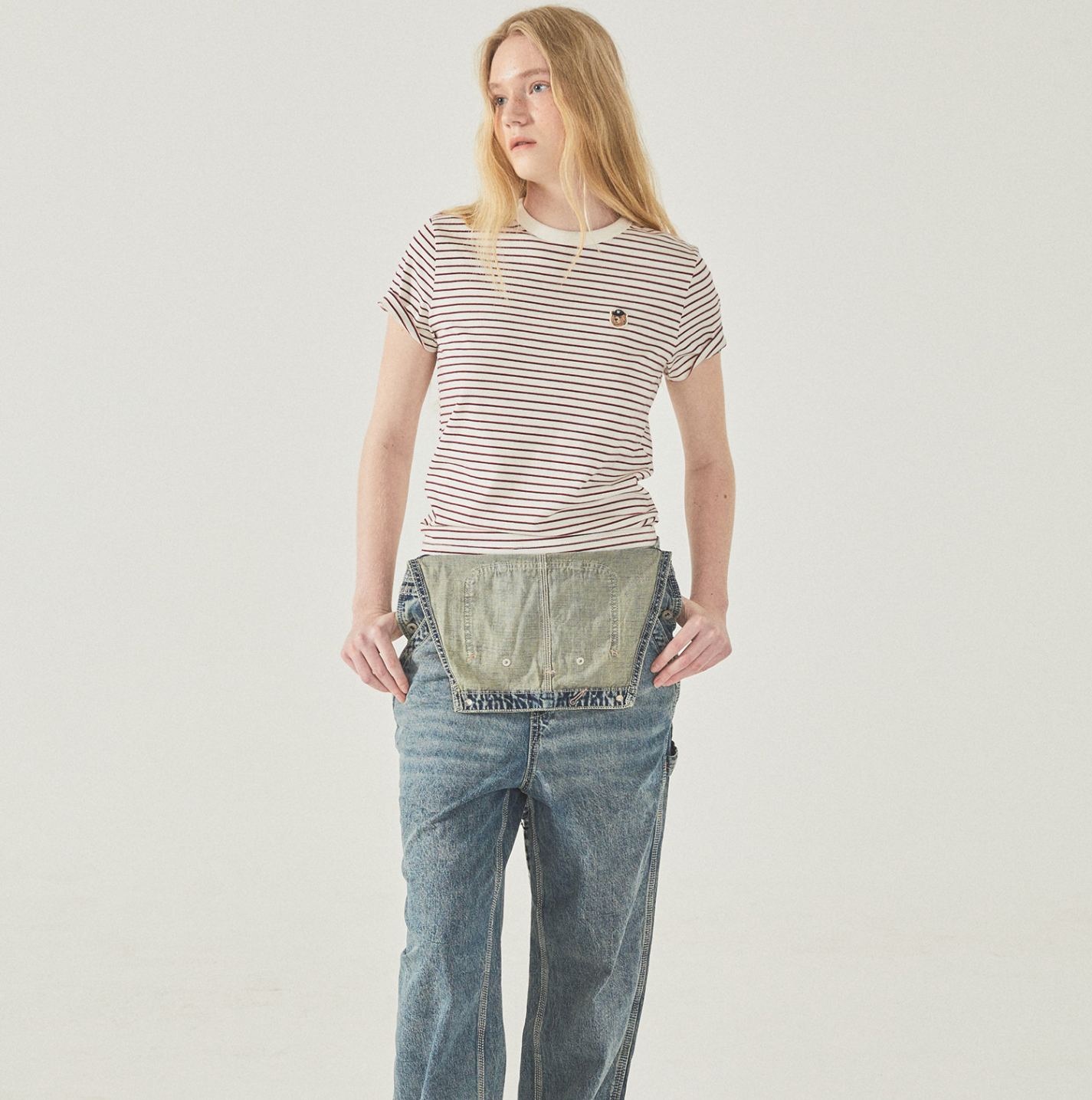 韓國 Who.A.U Steve Multi Stripe T-shirt【WA183】