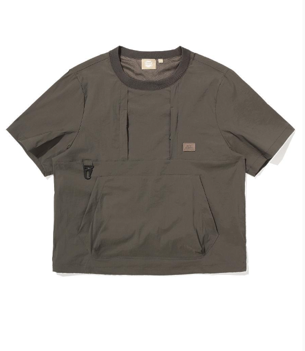 韓國 BBC Utility Woven Round T-Shirt【BC077】