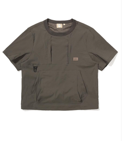 韓國 BBC Utility Woven Round T-Shirt【BC077】