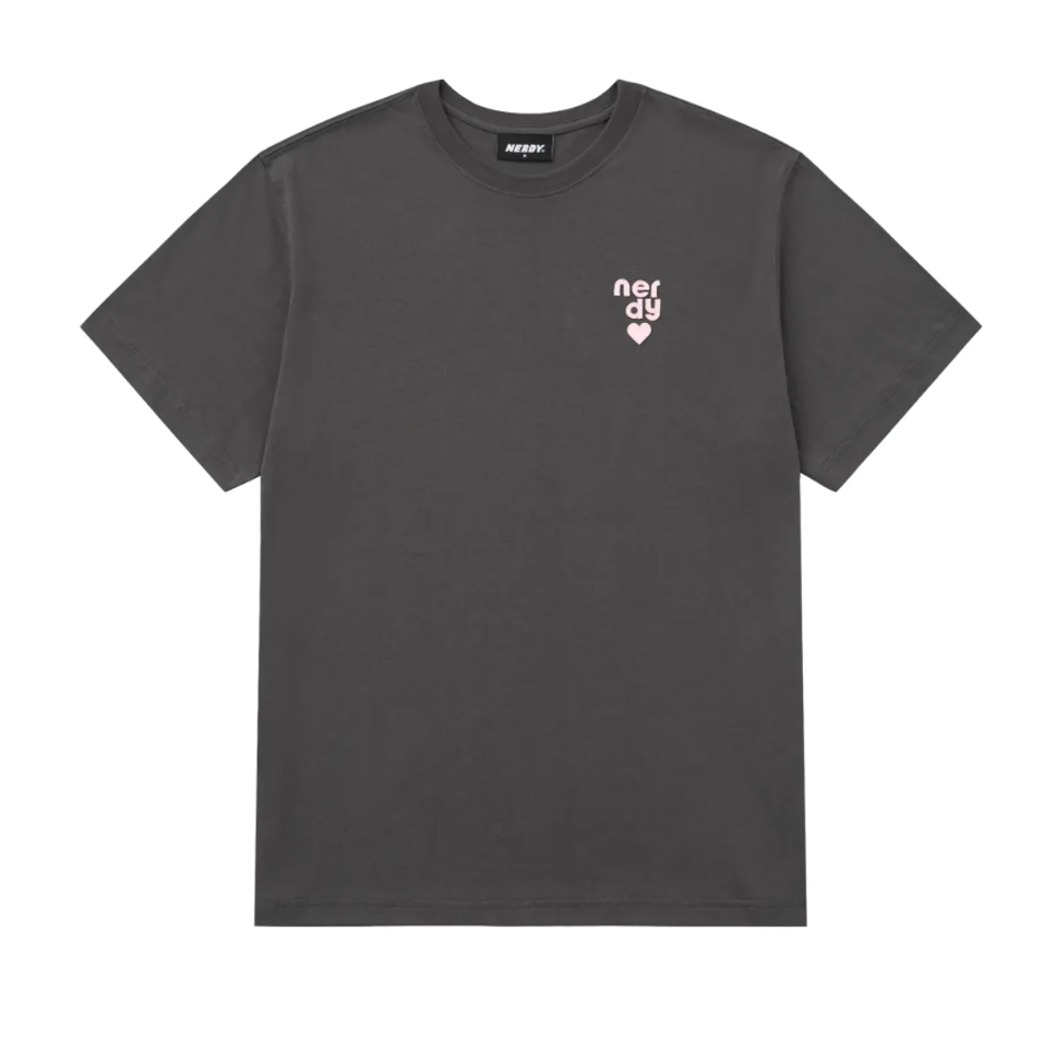 韓國 Nerdy Heart Logo S/S T-Shirt【NY031】