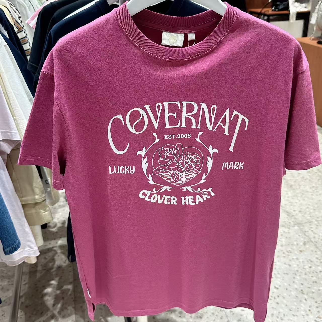 韓國 Covernat Women's Overfit Vintage Graphic T-Shirt【CO049】
