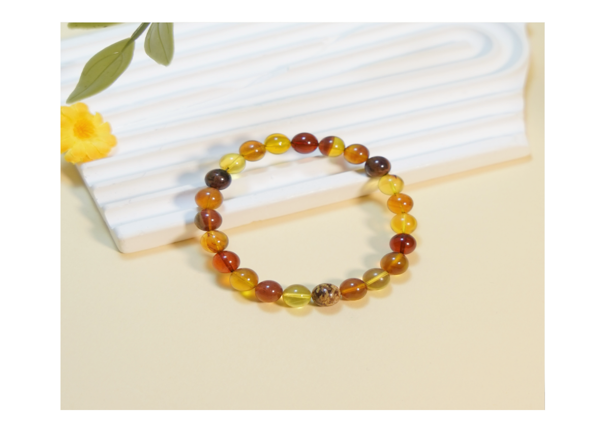 琥珀多寶圓珠手串 8+mm【SE636】