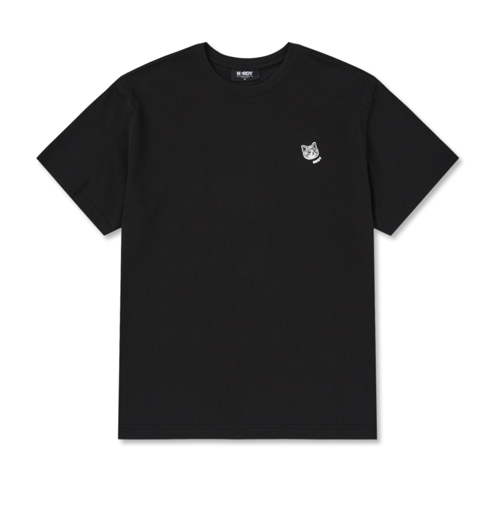 韓國 Nerdy Handsome Cat Wappen S/S T-Shirt【NY018】