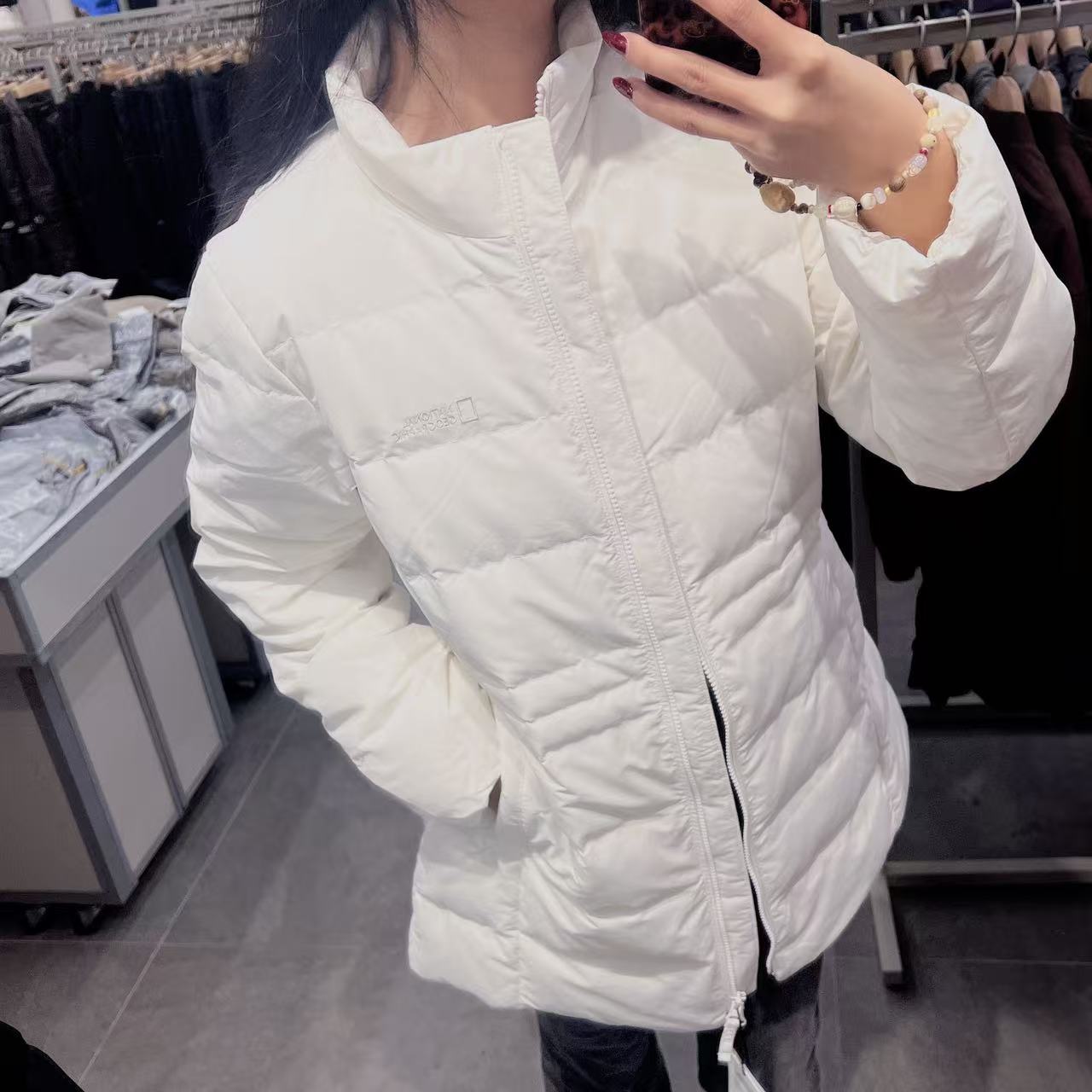 韓國 National Geographic Women's Heron Stand-Neck Lightweight Goose Down Jumper (鵝絨)【NG181】