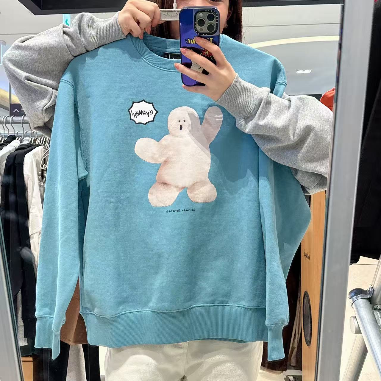 韓國 Mark Gonzales Shumu Posing Graphic Sweatshirt【MG205】