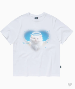 韓國 Video Jockey Angel Cat T-Shirt【VJ041】