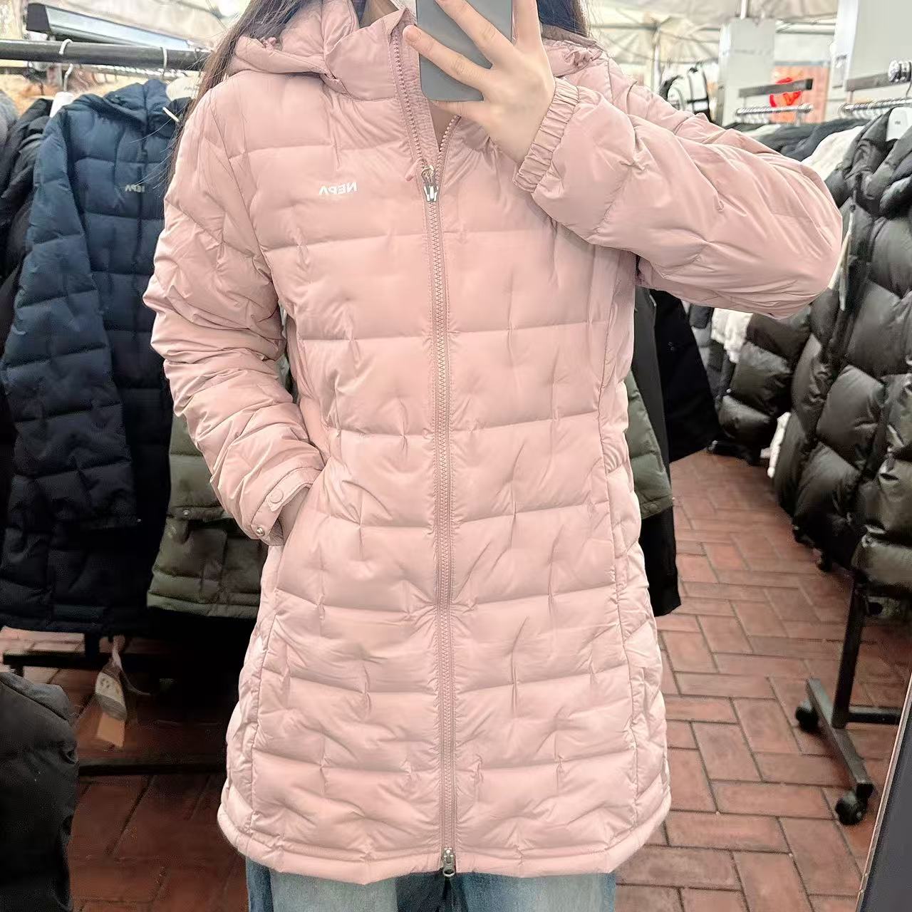 韓國 NEPA Women's Tubus Mid Down Jacket (鵝絨)【NA022】