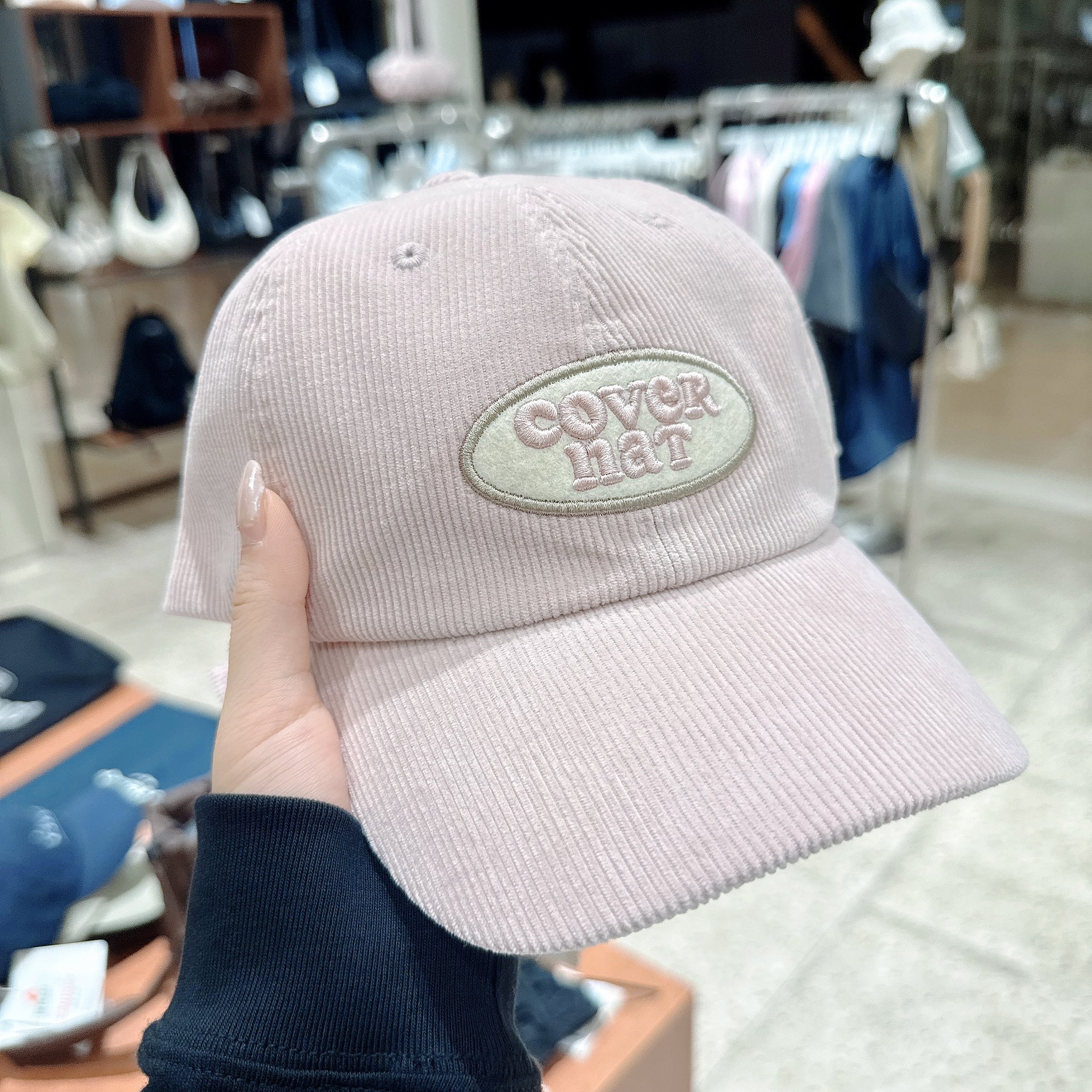 韓國 Covernat Cloverheart Corduroy Wappen Ball Cap【CO080】
