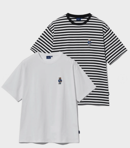 韓國 Yale 2 Pack Embroidered Dan T-Shirt【YA004】