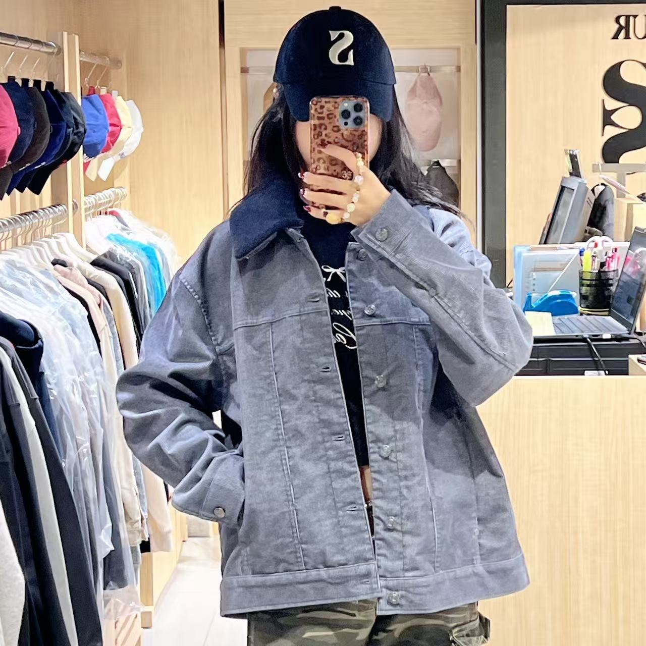 韓國 Satur Camaro Corduroy Fade Jacket【SR198】