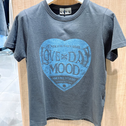 韓國 Satur Saturday Retro Mood Graphic Short Sleeve T-Shirt【SR154】