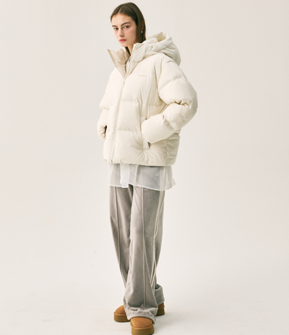 韓國 Nerdy Essential Hoodie Down Jacket【NY004】