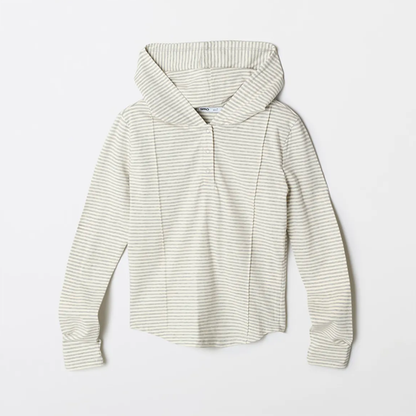 韓國 SPAO Hooded Snap Long Sleeve T-shirt【SP230】