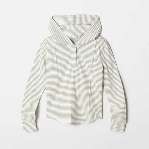 韓國 SPAO Hooded Snap Long Sleeve T-shirt【SP230】