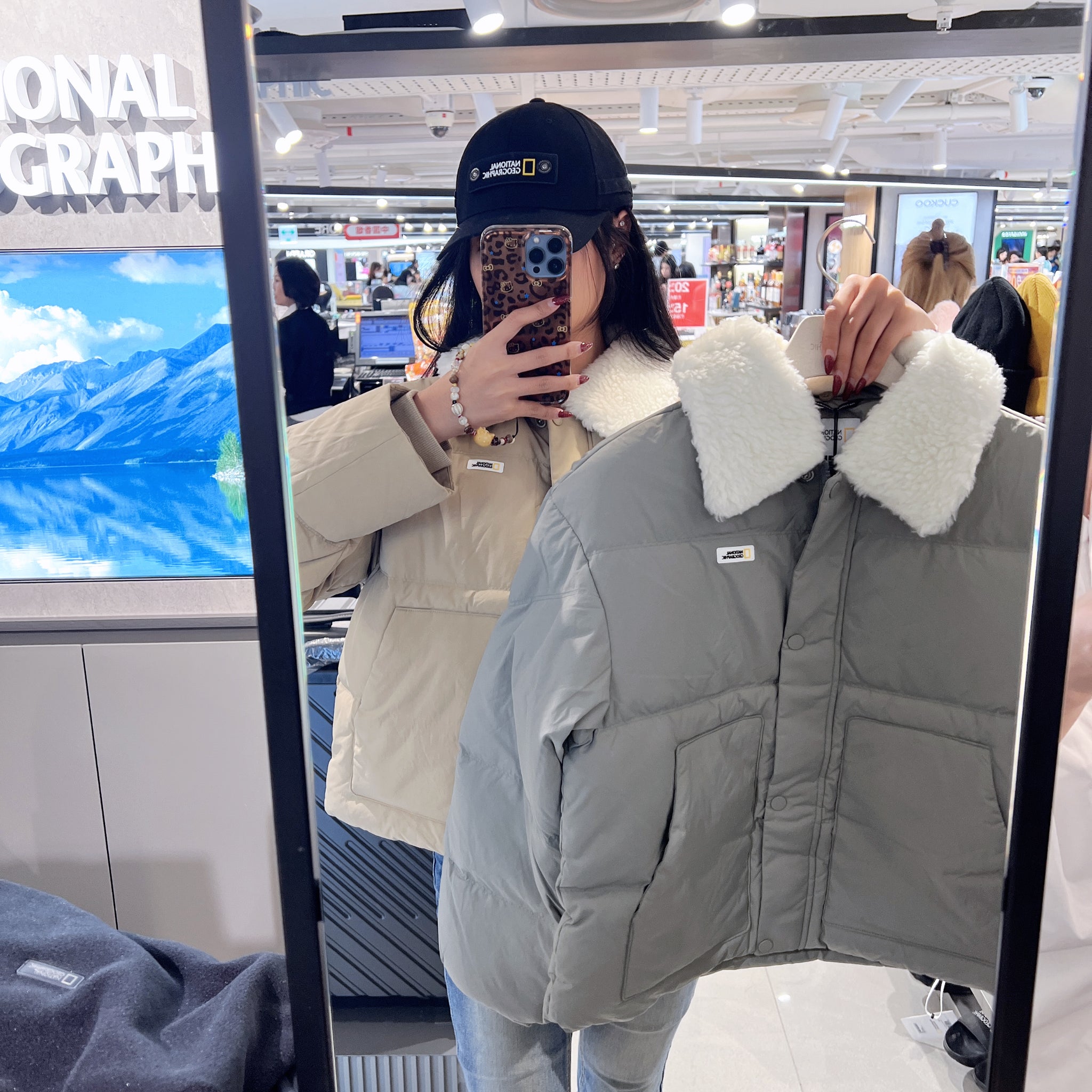 韓國 National Geographic Women's Larousse Cozy Duck Down Jumper【NG141】