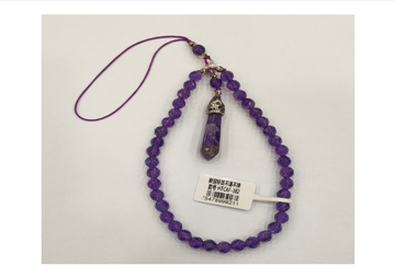 紫水晶切面手機掛件【SE468】