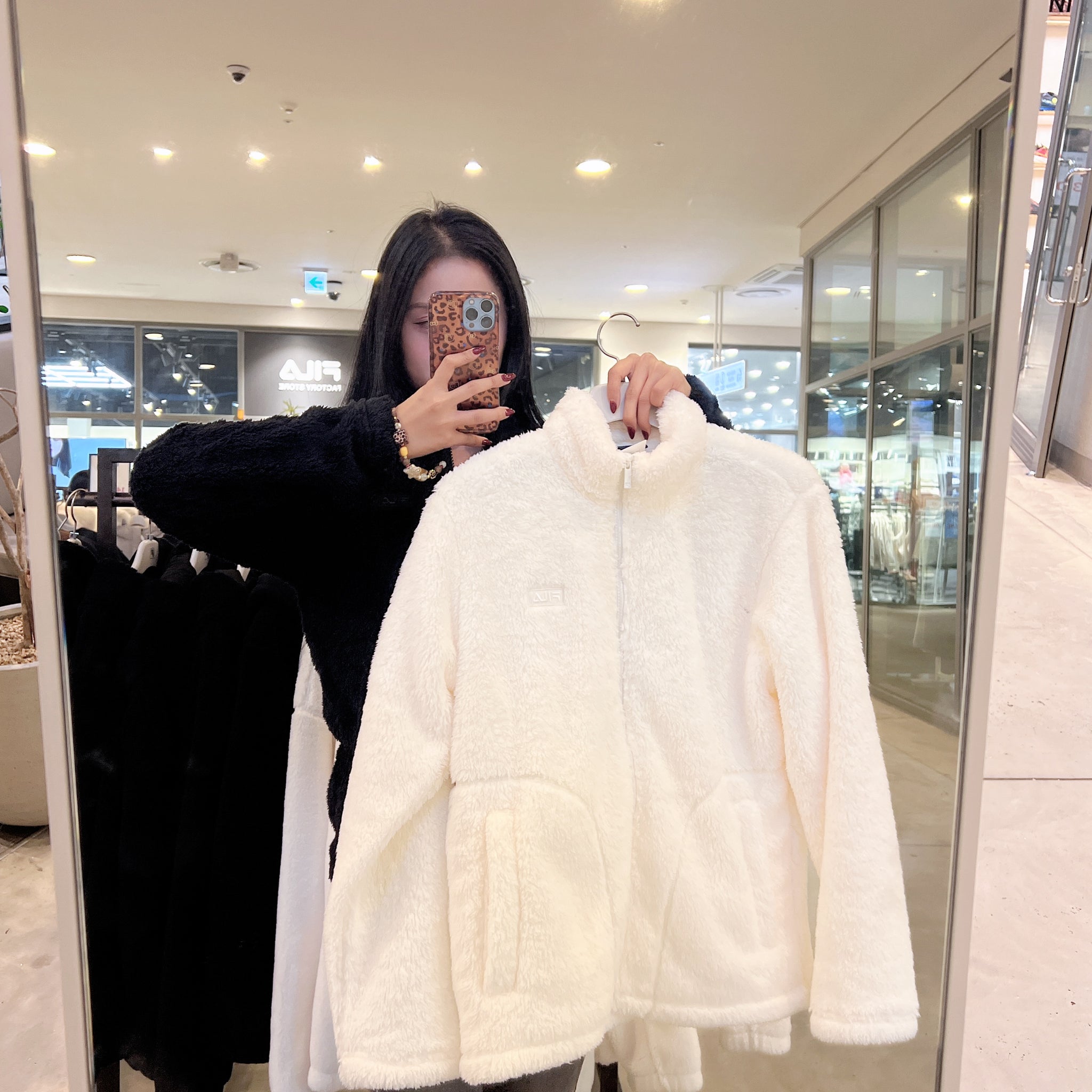 韓國 FILA Basic Silky Boa Fleece Jacket【FA121】