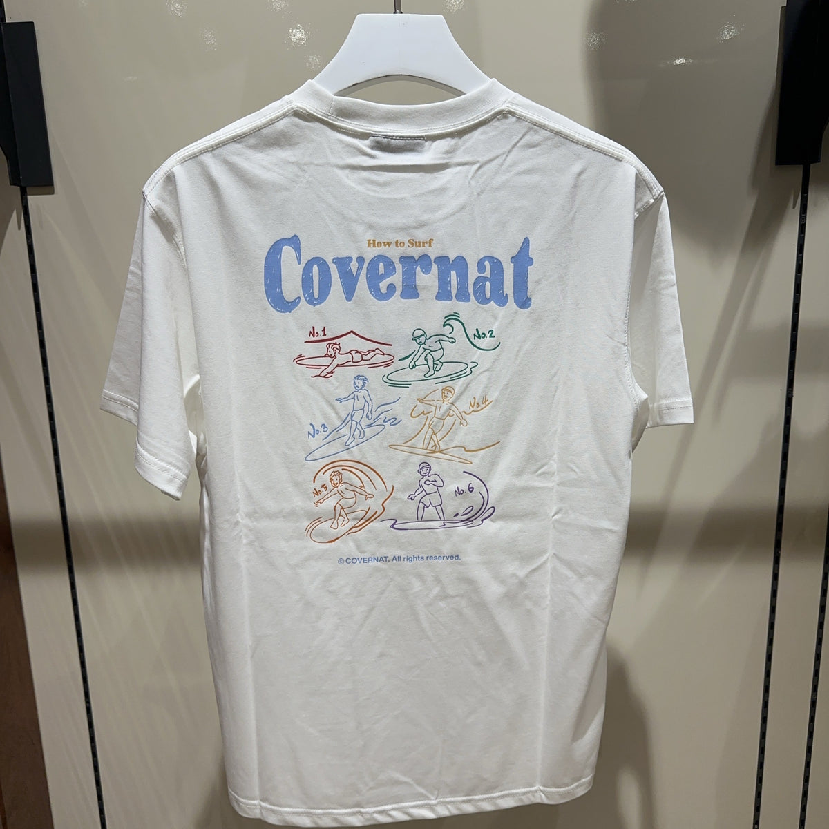韓國 Covernat Cool Cotton Surfing Motion Graphic T-Shirt【CO066】