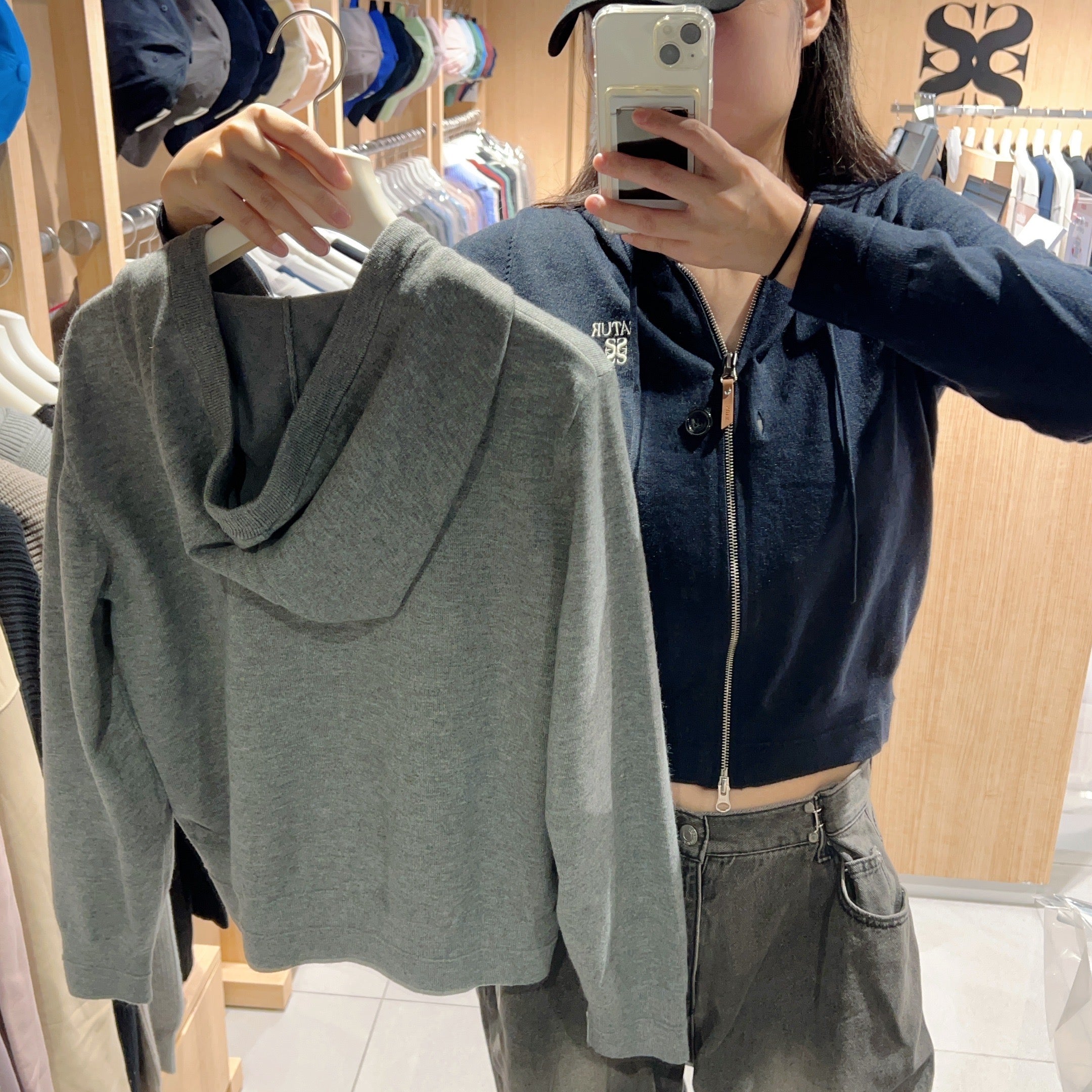 韓國 Satur (W) Classic Knit Hooded Zip-Up【SR138】