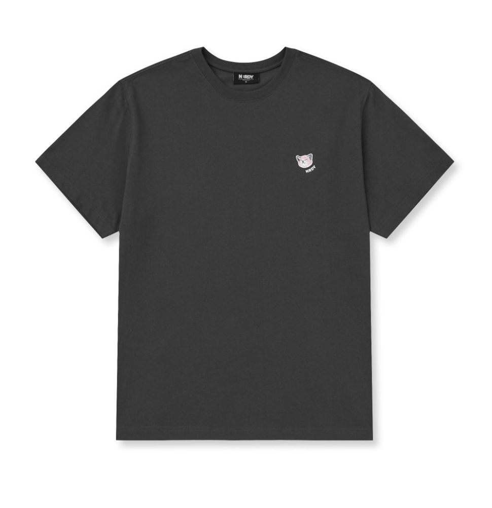 韓國 Nerdy Sleeping Cat Wappen S/S T-Shirt【NY026】