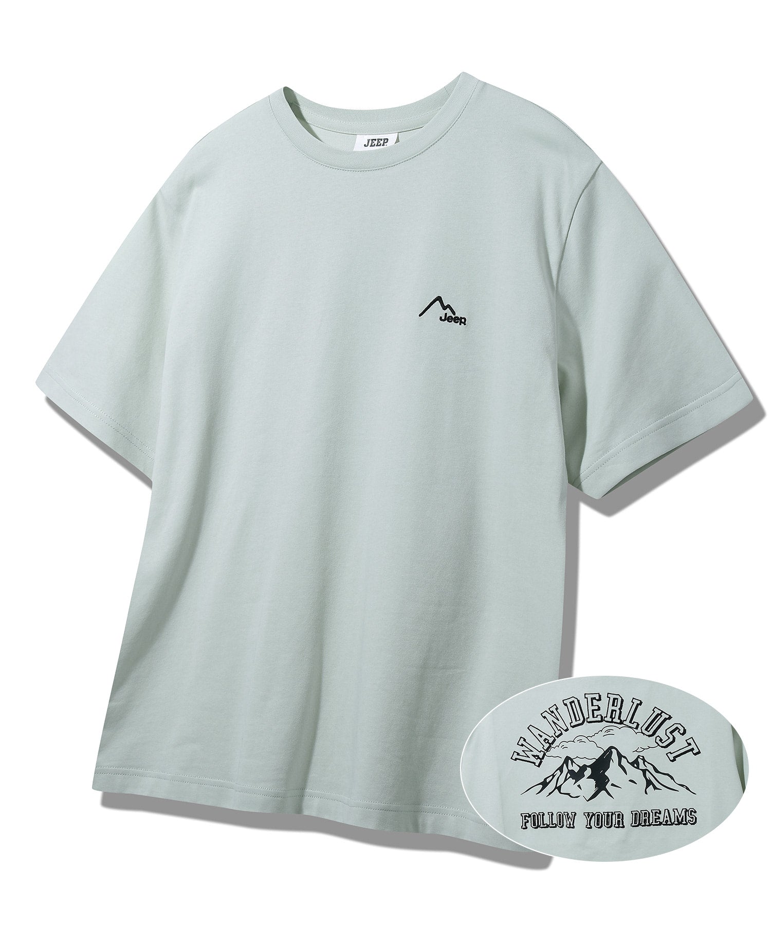 韓國 Jeep Mountain Loose Fit Short Sleeve T-Shirt【JP038】
