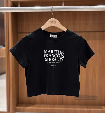 韓國 Marithe Francois Girbaud MOUVEMENT W AEROCOOL CROP T-shirt（涼感）【MF499】