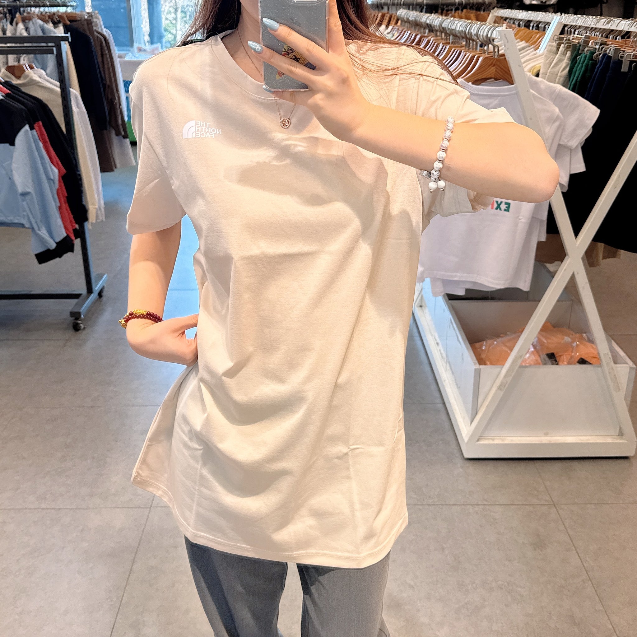 【現貨】韓國 The North Face Women's Stinson Long Short Sleeve Round T-shirt【NF089】