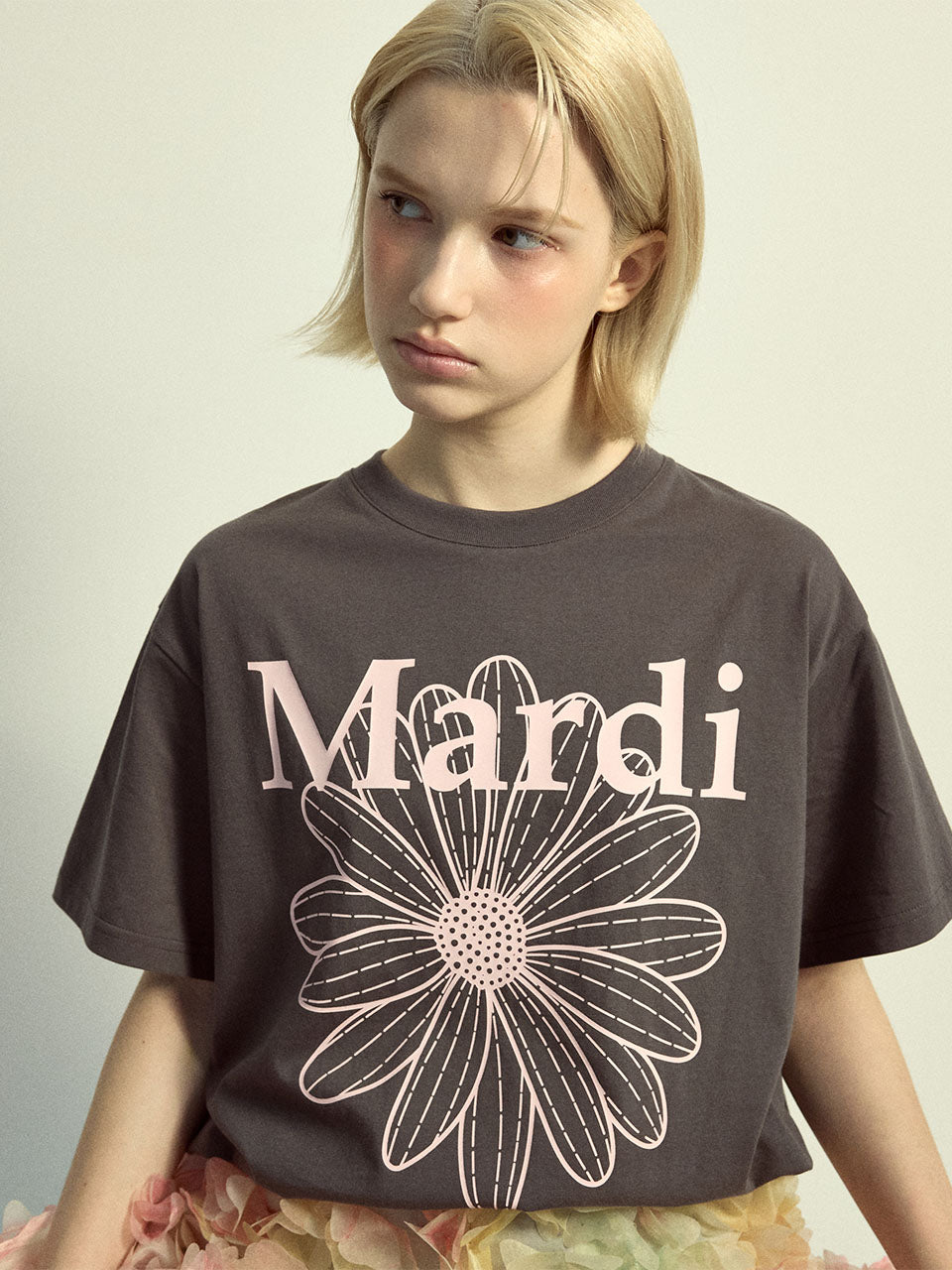 韓國 Mardi Mercredi TSHIRT FLOWERMARDI【MM032】