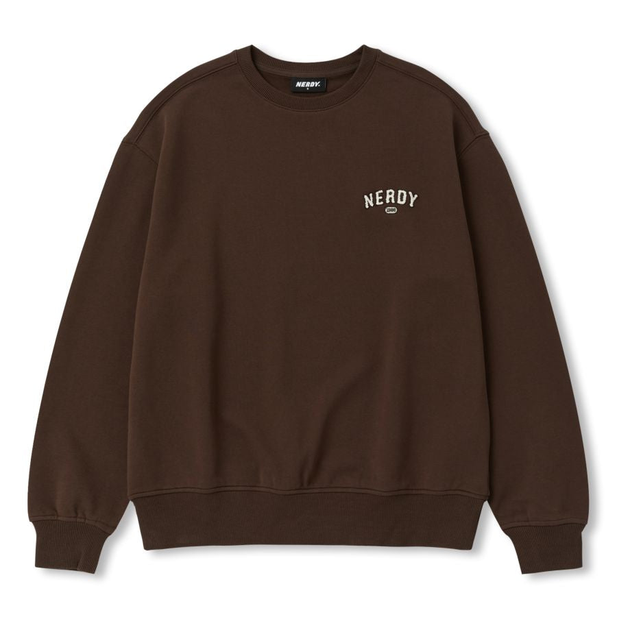 韓國 Nerdy Boucle Mini Arch Logo Sweatshirt【NY074】