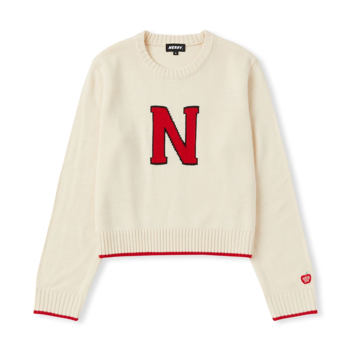 韓國 Nerdy Women's Classic N Crewneck Sweater【NY071】