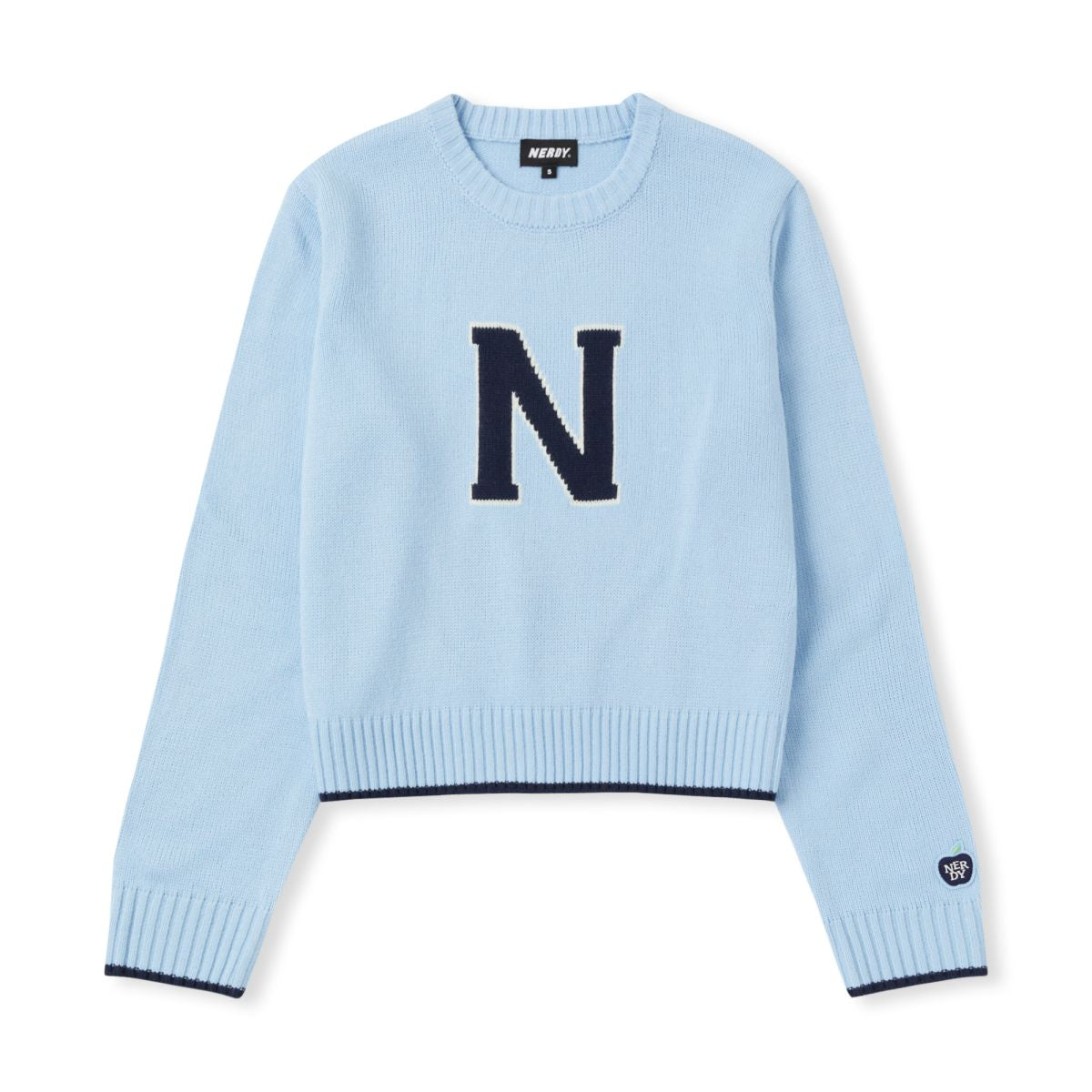 韓國 Nerdy Women's Classic N Crewneck Sweater【NY071】