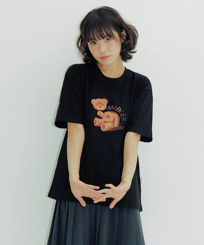韓國 Ambler Balloon Bear Short Sleeve T-Shirt【AR106】