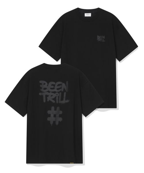 韓國 Beentrill Spray Hashtag T-Shirt【BL013】
