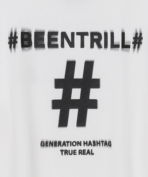 韓國 Beentrill Shake Hashtag Comfort Fit T-Shirt【BL017】
