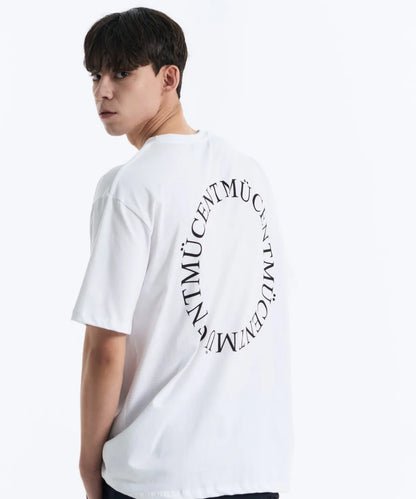韓國 Mucent Signature Back Logo Loose Fit T-Shirt【MU024】