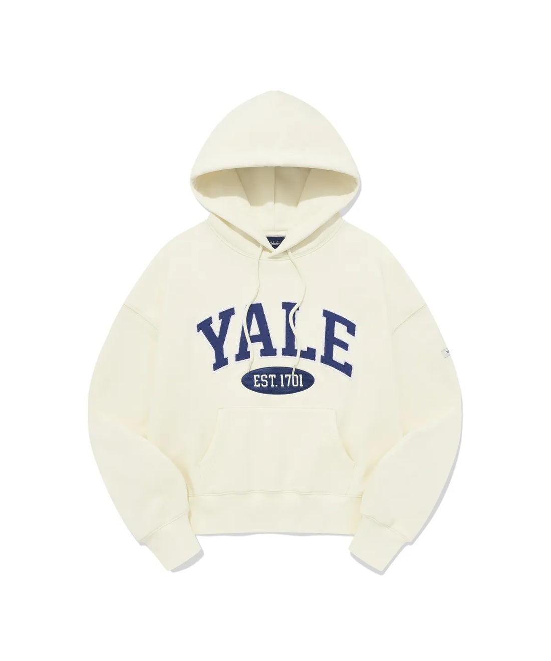 韓國 Yale Two-Tone Arch Crop Hoodie【YA036】