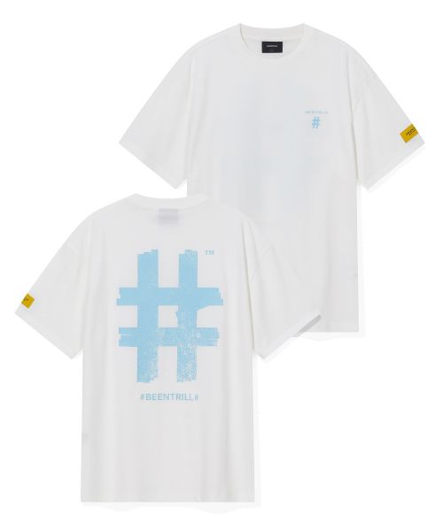 韓國 Beentrill Stamp Hashtag T-Shirt【BL009】