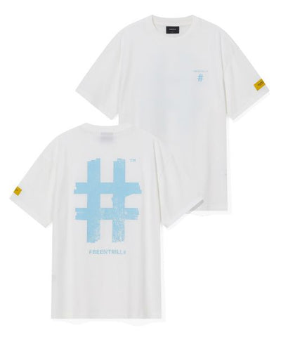 韓國 Beentrill Stamp Hashtag T-Shirt【BL009】