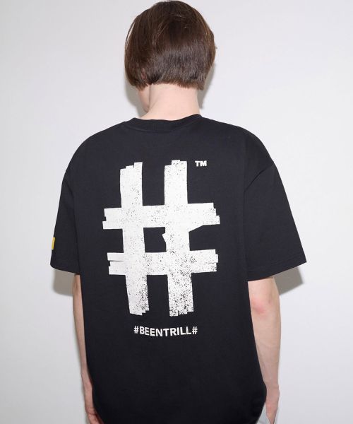 韓國 Beentrill Stamp Hashtag T-Shirt【BL009】