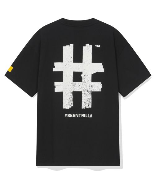 韓國 Beentrill Stamp Hashtag T-Shirt【BL009】