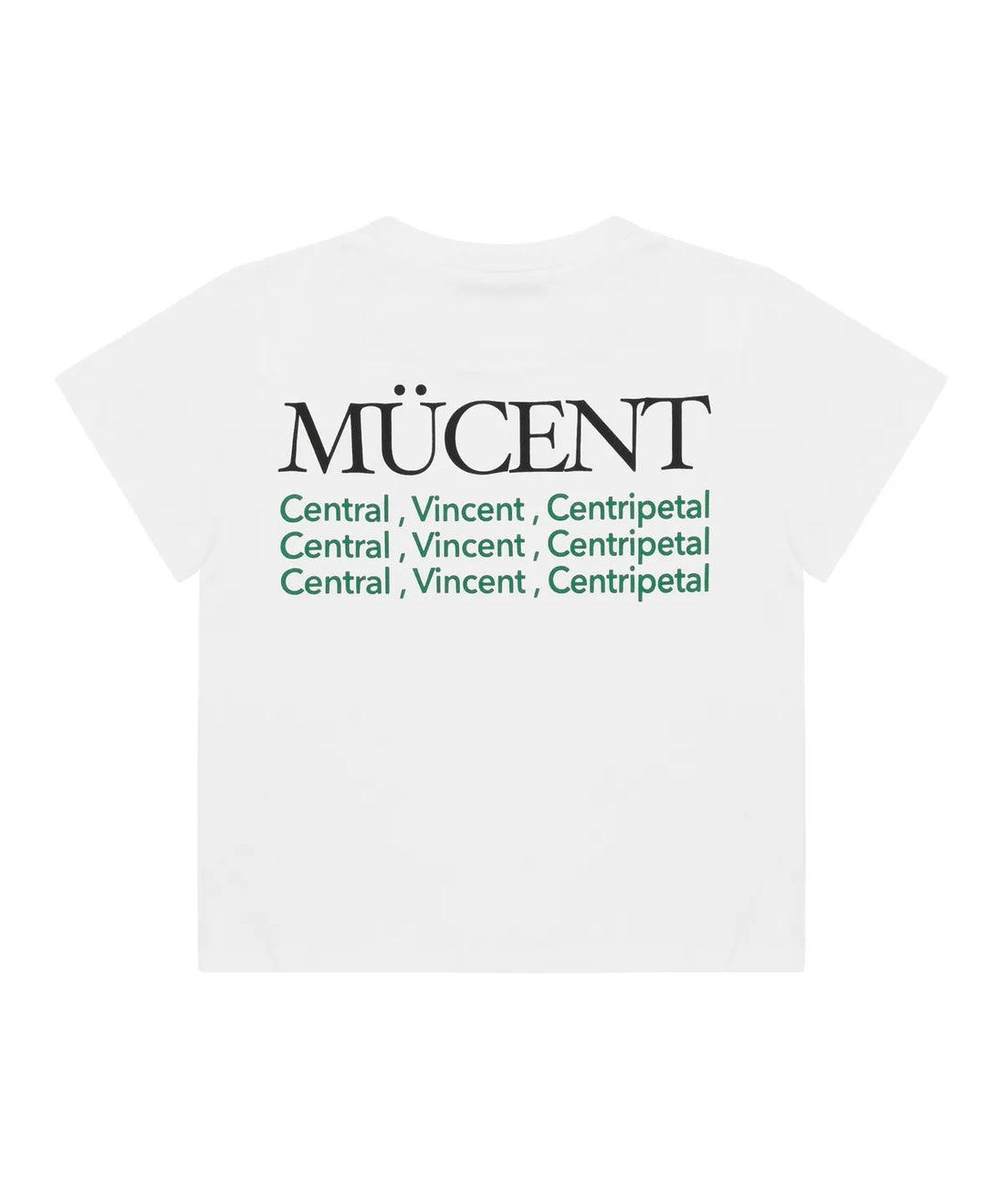 韓國 Mucent Slogan Short Sleeve Crop T-Shirt【MU010】