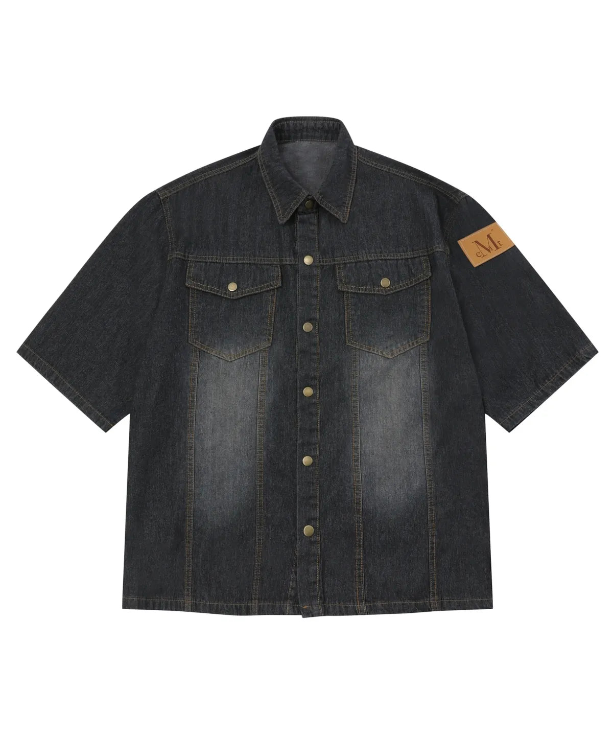 韓國 Mucent Country Denim Half Shirt【MU019】