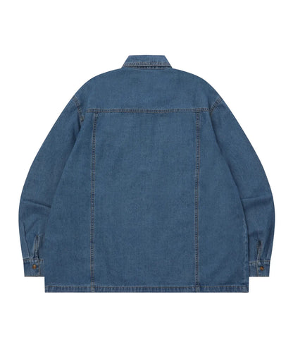 韓國 Mucent Alyth Roll Up Denim Shirt【MU174】