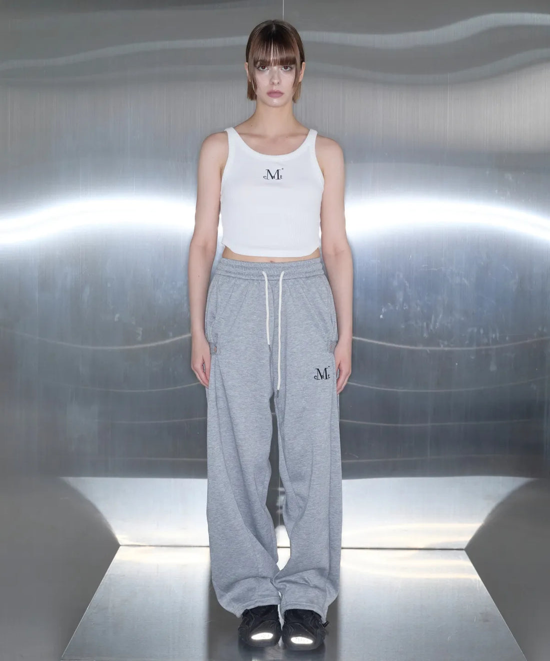 韓國 Mucent Weir Side Button Sweat Pants【MU045】