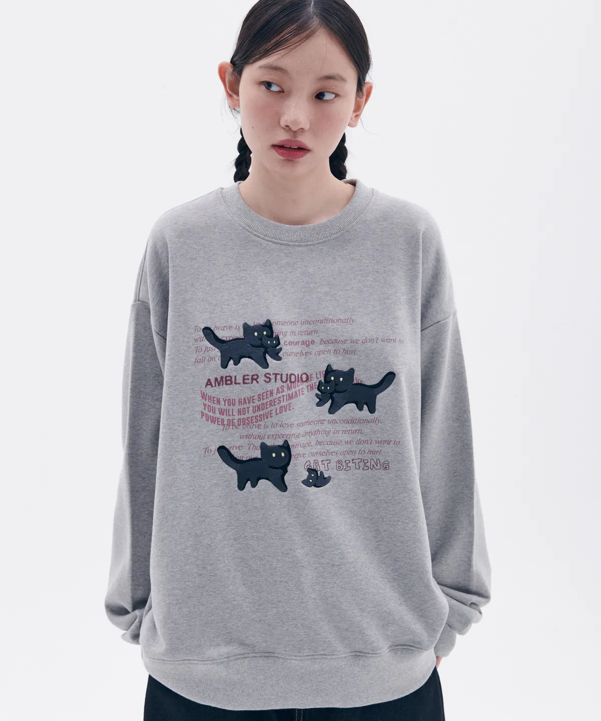 韓國 Ambler The Adventures of a Cat Sweatshirt【AR031】